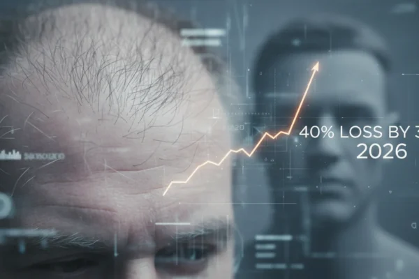 Men’s Hair Thinning: 40% Face Loss by 35 in 2026